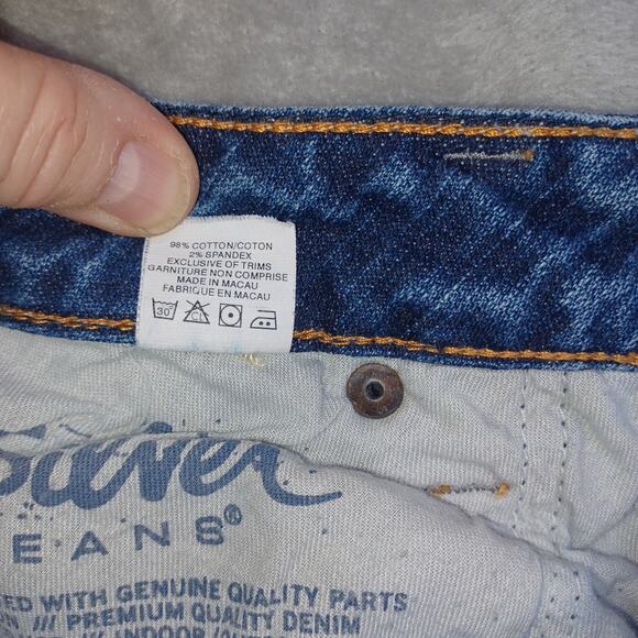 Silver Jeans Nora Flare Jeans Women's Size 28 Blue Low Rise Distressed Y2K 28x35 - Picture 12 of 12